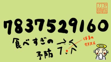 チューニングナンバー 7837529160 食べ過ぎ防止
